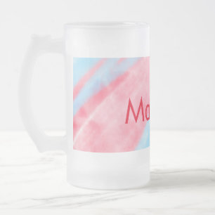 eenvoudige initiaal letter monogram toevoegen jouw matglas bierpul