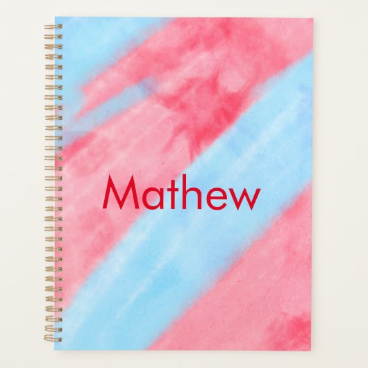 eenvoudige initiaal letter monogram toevoegen jouw planner (Voorkant)