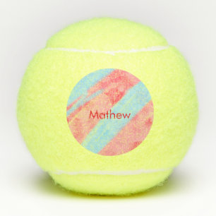 eenvoudige initiaal letter monogram toevoegen jouw tennisballen