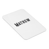 eenvoudige initiaal letter monogram voeg je naam l magneet (Rechterzijde)