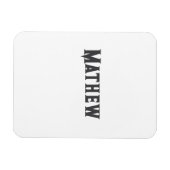 eenvoudige initiaal letter monogram voeg je naam l magneet (Horizontaal)