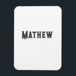 eenvoudige initiaal letter monogram voeg je naam l magneet<br><div class="desc">ontwerp</div>