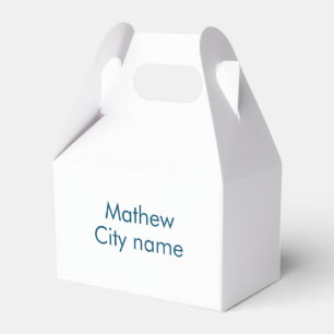 eenvoudige initiaal letter monogram voeg je naam t bedankdoosjes