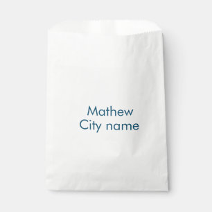 eenvoudige initiaal letter monogram voeg je naam t bedankzakje