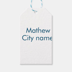 eenvoudige initiaal letter monogram voeg je naam t cadeaulabel