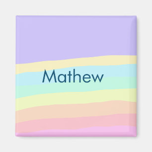 eenvoudige initiaal letter monogram voeg je naam t magneet