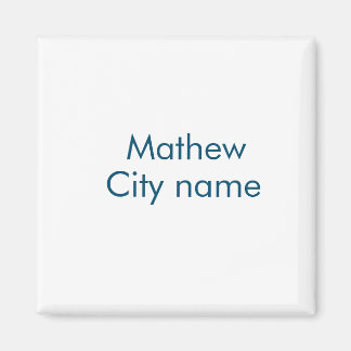 eenvoudige initiaal letter monogram voeg je naam t magneet