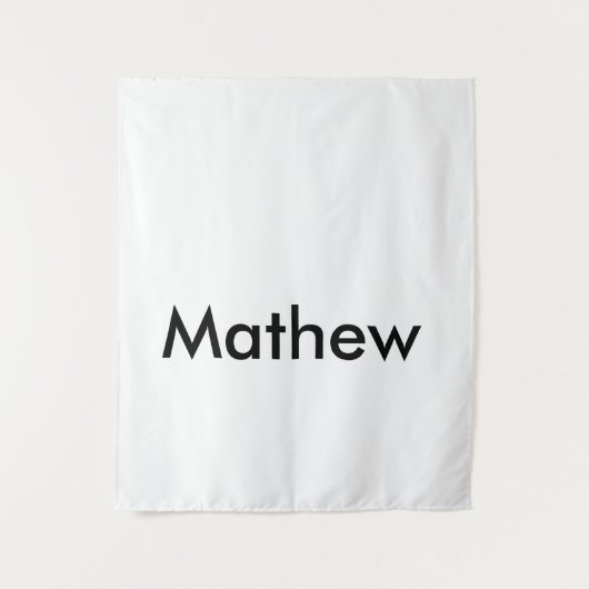 eenvoudige initiaal letter monogram voeg je naam t wandkleed (Voorkant)