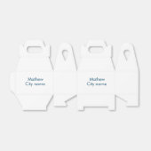 eenvoudige initiaal letter monogram voeg uw naam l bedankdoosjes (Uitgevouwen)