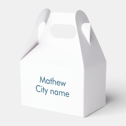 eenvoudige initiaal letter monogram voeg uw naam l bedankdoosjes (Voorkant Zijde)