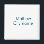 eenvoudige initiaal letter monogram voeg uw naam l magneet<br><div class="desc">ontwerp</div>