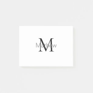 eenvoudige initiaal letter monogram voeg uw naam l post-it® notes