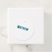 eenvoudige initiaal letter monogram voeg uw naam t bedankjes labels (In situ)