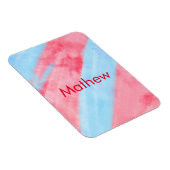 eenvoudige initiaal letter monogram voeg uw naam t magneet (Rechterzijde)