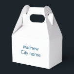 eenvoudige initiaal monogram voeg je naam letter t bedankdoosjes<br><div class="desc">ontwerp</div>