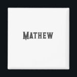 eenvoudige initiaal monogram voeg je naam toe lett magneet<br><div class="desc">ontwerp</div>