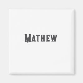 eenvoudige initiaal monogram voeg je naam toe lett magneet