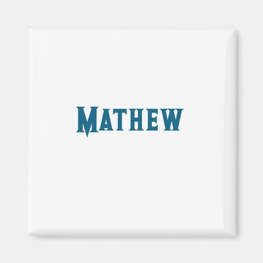 eenvoudige initiaal monogram voeg je naam toe  magneet (Voorkant)