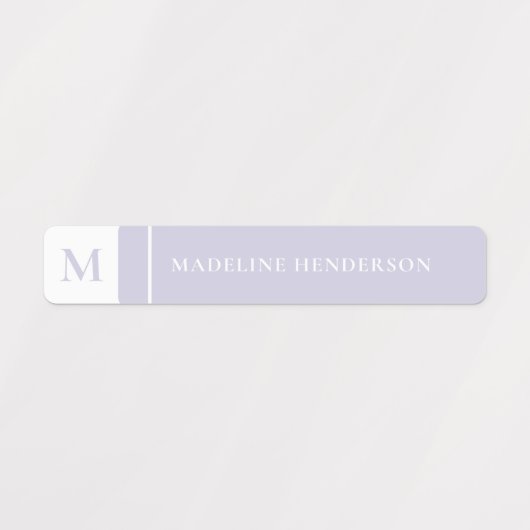 Eenvoudige Initiaal Pastel Colour Waterproof Kinde Labels (Design 2)