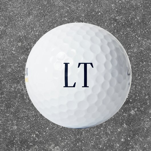 Eenvoudige Initialen Golfballen