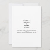 Eenvoudige Initialen Tropical Wedding Vertical Save The Date (Achterkant)