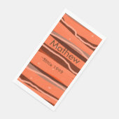 eenvoudige initiele letter monogram naam toevoegen servet (Hoek)