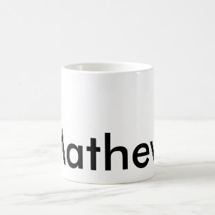 eenvoudige initiele letter monogram voeg je naam l koffiemok