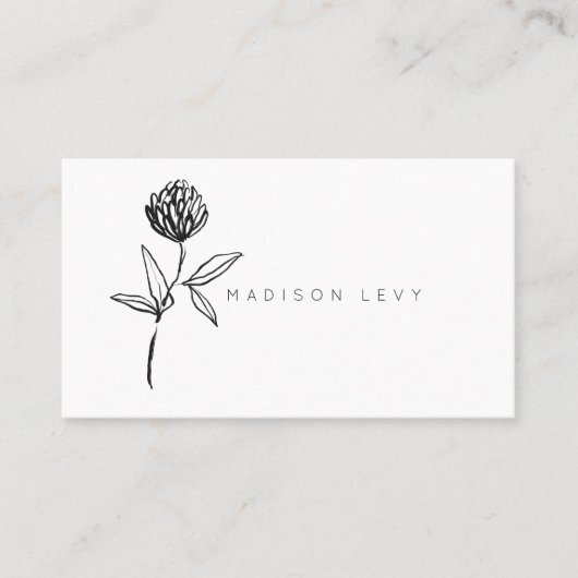 Eenvoudige inkt Moderne Native Artisan Business Afsprakenkaartje (Voorkant)