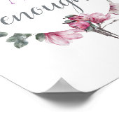 Eenvoudige inspiratie: ik ben voldoende bevestigen poster (Hoek)