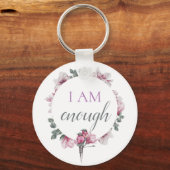 Eenvoudige inspiratie: ik ben voldoende bevestigen sleutelhanger (Voorkant)