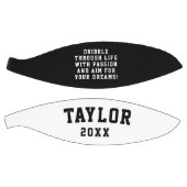 Eenvoudige Inspirerend Zwart Wit MVP Coach Naam Basketbal (Panelen)