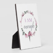 Eenvoudige inspirerende ik ben genoeg bevestiging fotoplaat (Zijkant)