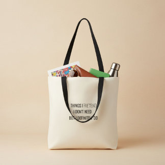 Eenvoudige inspirerende motivatie typografie tote bag