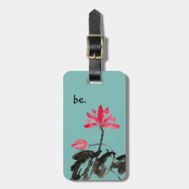 Eenvoudige inspirerende Quote Chinoiserie Floral L Bagagelabel