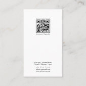 Eenvoudige Instagram fotocollage wit Visitekaartje (Achterkant)