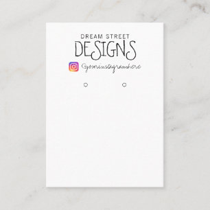 Eenvoudige  Instagram-kaart Visitekaartje