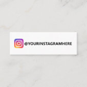EENVOUDIGE INSTAGRAM MINI VISITEKAARTJE (Voorkant)