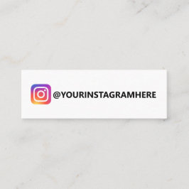 EENVOUDIGE INSTAGRAM MINI VISITEKAARTJE