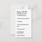 Eenvoudige instructies voor de toediening van Epox Notitiekaartje (Voorkant)