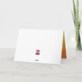 Eenvoudige interne verrassingsgelukkige dag kaart (Achterkant)