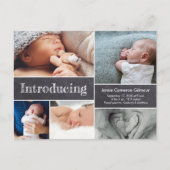 Eenvoudige introducerende meervoudige foto's van h aankondigingskaart (Voorkant)