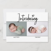 Eenvoudige introductie van het script Twins boy en (Voorkant)