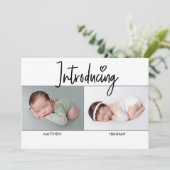 Eenvoudige introductie van het script Twins boy en (Staand voorkant)