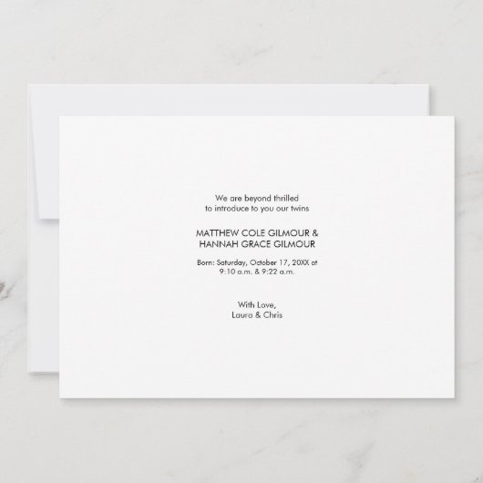 Eenvoudige introductie van het script Twins boy en (Achterkant)