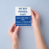 Eenvoudige investering in onroerend goed die we ko flyer (Hand)