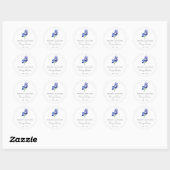 Eenvoudige Iris-herdenking Ronde Sticker (Vel)