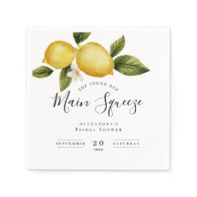 Eenvoudige Italia Lemon Calligraphy Bruidsdiner