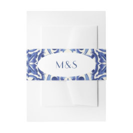 eenvoudige Italiaanse blauwe uitnodiging tailleban Uitnodigingen Wikkel