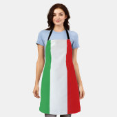 Eenvoudige Italiaanse vlag Schort (Gedragen)