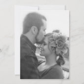 Eenvoudige Ivoor bruiloft uitnodiging (Achterkant)